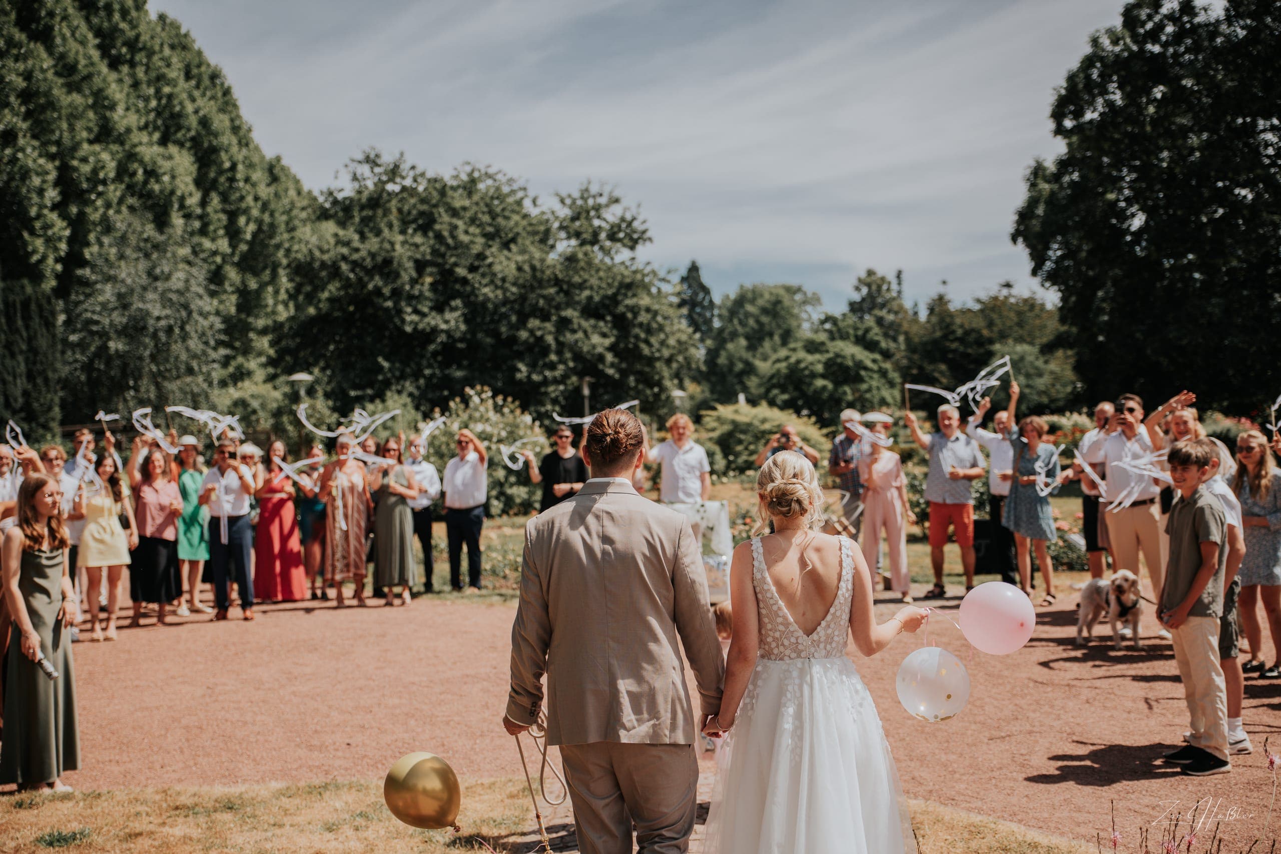 Hochzeit im Rosengarten